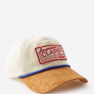 Cream and Tan Cap